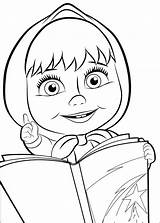 Masha Bear Coloring Pages Books sketch template