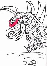 Gigan Zilla sketch template