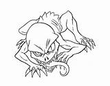 Ghoul Coloring Coloringcrew Witch Broomstick Flying sketch template