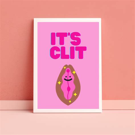 Its Clit Vulva Anatomy Vagina Artwork Printable Etsy