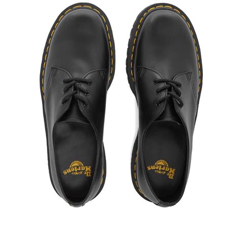 dr martens  bex shoe black smooth