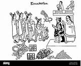 Conquista Tenochtitlan Colorear Moctezuma Hernan Espanola Encuentro Montezuma Conquistador Colonia Azteca Encomendero Enciclopedia Emperador Lienzo sketch template