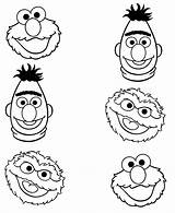 Sesame Street Coloring Pages Characters Face Printable Color Print Rocks Templates Elmo Getcolorings Book Choose Board Halloween Popular Party sketch template