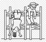 Monkey Bars Playground Clipart Coloring Color Jungle Gym Pngfind sketch template