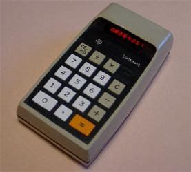 handheld calculator  invented         period  lots