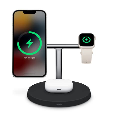 belkin boostcharge pro    wireless charging stand  magsafe