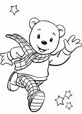 Rupert Bear Coloring Pages Running sketch template