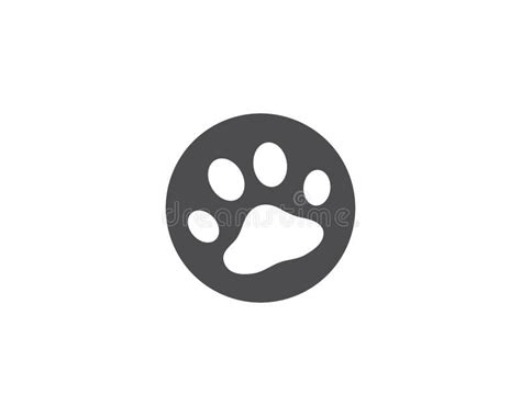 paw logo vector stock vector illustration  love simple