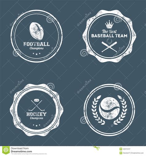 sport labels stock vector illustration  design collection