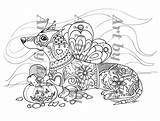 Dachshund Template Coloring Pages sketch template