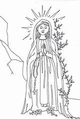 Assumption Coloring Mary Lourdes Lady Pages Virgin Blessed Catholic Rosary Mysteries Mother Printable Glorious Crafts Activities Answers Lots Kids Marie sketch template