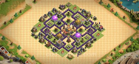 Best Base Th7 With Link Hybrid Anti Everything Town Hall Level 7
