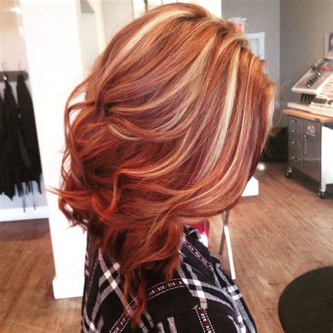 Hairstyles Auburn Hair With Blonde Highlights Pin By Roberta Sissom