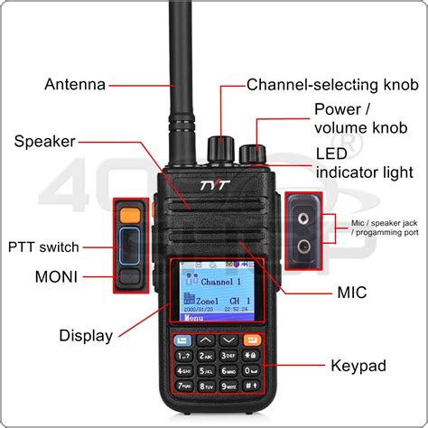 tyt upgraded md  dmr digital radio  mhz  gps function shopwalkie talkie