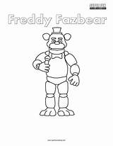 Freddy Fazbear Coloring sketch template