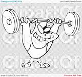 Clip Weights Dog Lifting Outline Illustration Cartoon Rf Royalty Toonaday sketch template