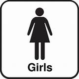 Girls Sign Bathroom Restroom Clip Clipart Boys Signs Toilet Girl Symbol Ladies Room Boy Cliparts Printable Vector Map Only School sketch template
