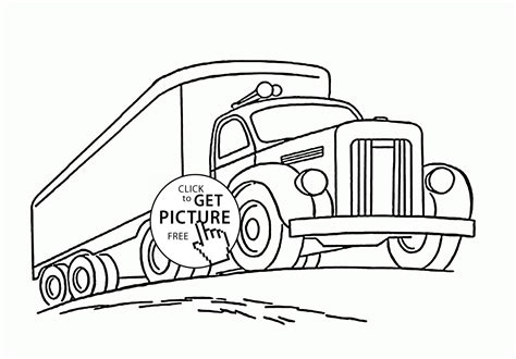truck drawing images  getdrawings