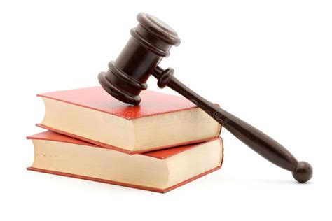 law stock image image  hammer mallet justice books