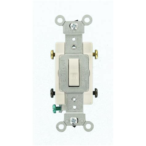 leviton  amp commercial grade double pole toggle switch white cs   home depot