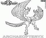 Invizimals Archaeopteryx Ombra Archeopteryx Ausmalbilder Shadow Kleurplaat Imprimir sketch template