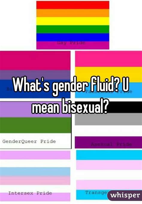 Whats Gender Fluid U Mean Bisexual