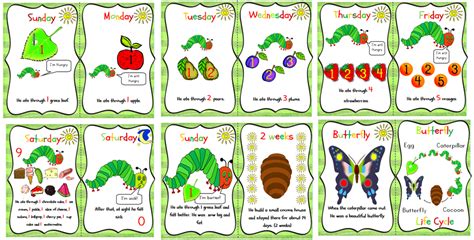 hungry caterpillar story printable