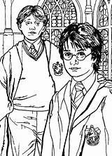 Harry Potter Ron Coloring Pages Weasley sketch template