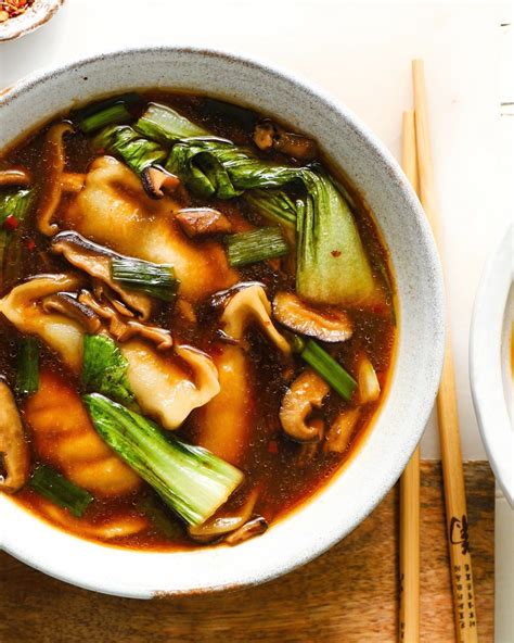 ginger soy potsticker soup recipe soup season healthy