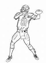 Broncos Manning Peyton Educativeprintable Educative sketch template