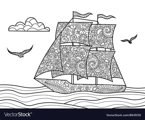 coloring book pictures boat kids  adult coloring pages