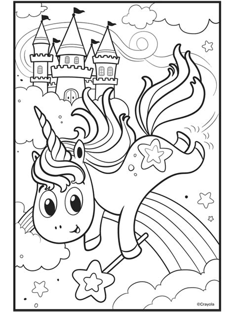 crayola coloring pages unicorn      unicorn coloring