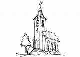 Church Coloring Pages Coloring4free Cartoon Building Printable Bible Getcolorings Cristian sketch template