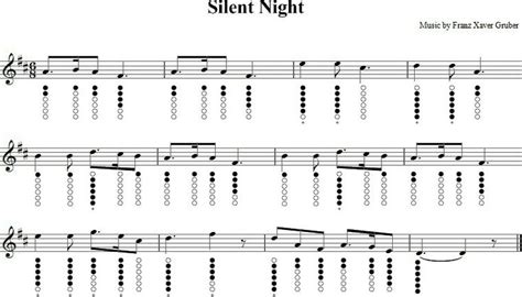 Silent Night Tin Whistle Music Sheet Tin Whistle Christmas Sheet