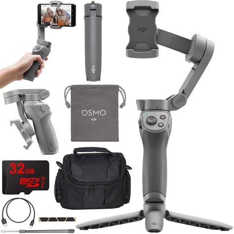 dji osmo handheld video camera  shown  accessories