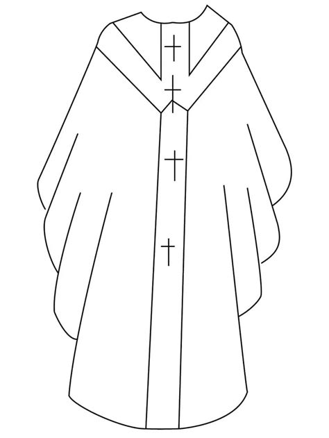 priest vestment coloring page  printable coloring pages  kids