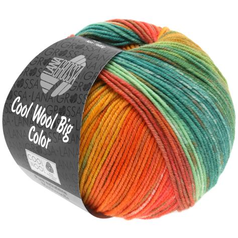 cool wool big color lana grossa   honiggelbmandarinlachs