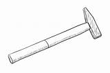 Hammer Coloring sketch template