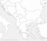 Balkan Umrisskarte Freeworldmaps Einfache Unausgefüllt Namen Hochauflösende sketch template