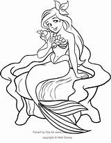 Colorare Sirenetta Sirenita Sereia Trono Disegni Pequena Sirene Ausmalbilder Ausmalen Cartonionline Meerjungfrau sketch template