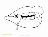Vampire Coloring Pages Halloween Lips Drawing Fangs Printable Vampires Diaries Teeth Drawings Kids Templates Sheets Color Sketch Colouring Print Outline sketch template