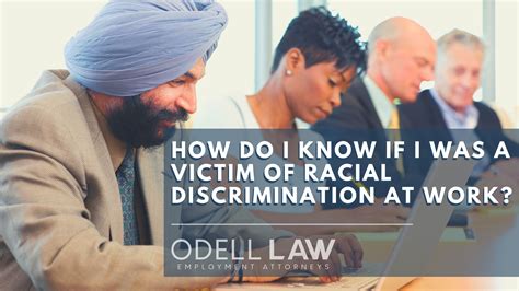 examples  racial discrimination odell law top employment lawyer