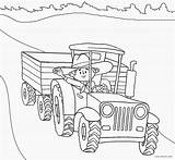 Tractor Coloring Pages Case Kids Printable sketch template