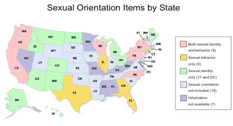 25 states have included sexual orientation items in the