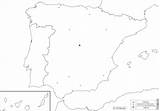 Spain Map Cities Main Boundaries Maps Blank España Outline Espagne Carte sketch template