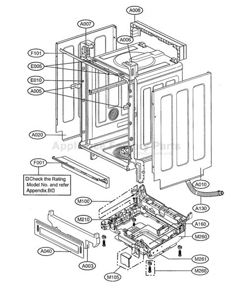 lg dishwasher parts schematic