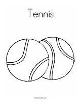 Coloring Tennis Match Game Set Fun Ball Balls Play sketch template