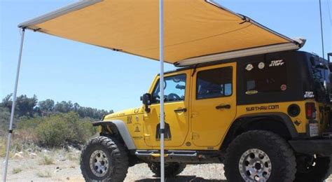 roof rack mounted awning camping pro shop