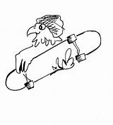 Skateboard Hawk Drawing Falge Miller Ausmalbilder Skateboarder sketch template