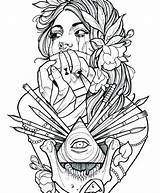 Coloring Pages Tattoo Printable Adult Tattoos Colouring Adults Color Star Designs Print Book Getcolorings Getdrawings Popular Prissy Inspiration sketch template